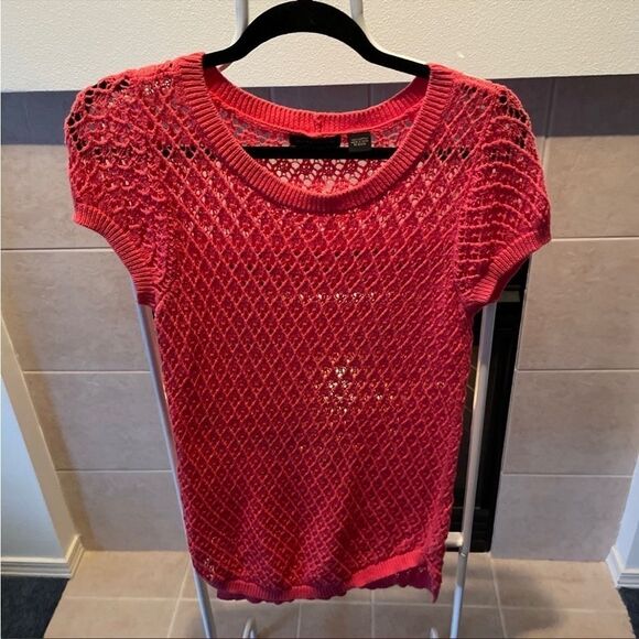 JEANNE PIERRE Sweaters - Jeanne Pierre Light Pink Knit Sweater Tank Top SIZE MEDIUM
